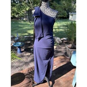 PRETTYGARDEN  One Shoulder Long Formal Women's Dress Sleeveless Maxi Dresses S